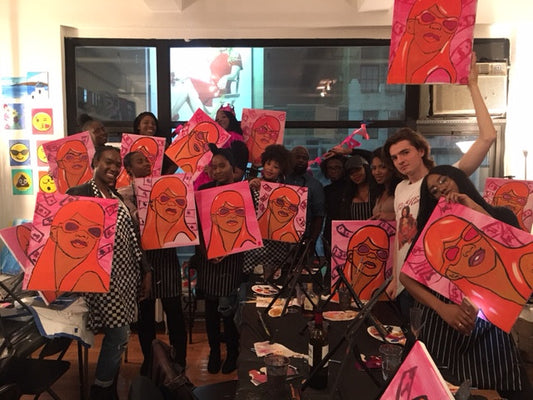 February 24: Shanyia's Birthday Bash (Lil Kim Custom Painting)