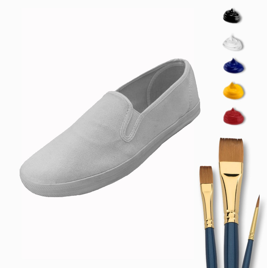 Complete Slip-On Sneaker Painting At Home Kit